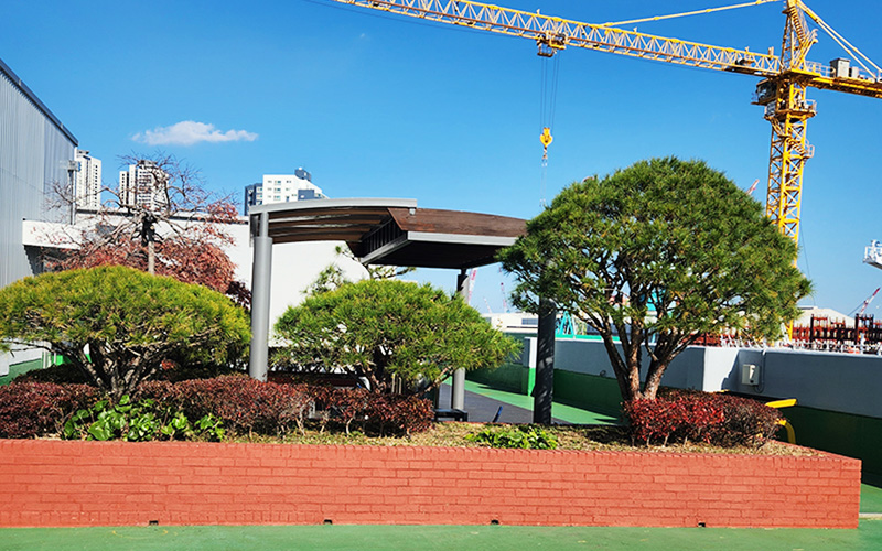 옥상 휴게실 사진